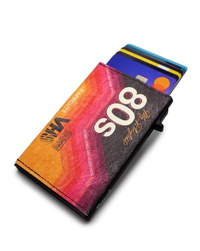 Paprcuts RFID Alu Kartenetui - Dünner Kartenhalter aus kratzfestem Aluminium und reißfestem HiTech Material Tyvek Bis zu 12 Karten & Geldscheine mit RFID Schutz Ultraleicht Unisex | VHS von Paprcuts