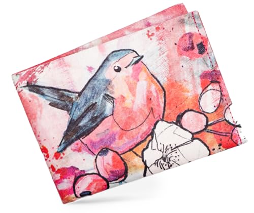 Paprcuts RFID Portemonnaie | Geldbeutel Für 12 Karten, Scheine & Münzen | 100% Vegan | Wasserabweisend, Extrem Stabil & Reißfest | (Curious Redbreast | Jules Boho Koop) von Paprcuts