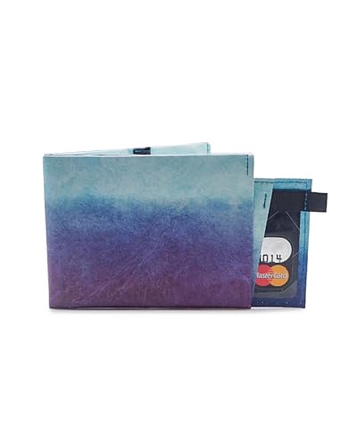 Paprcuts RFID Pro Portemonnaie | Kartenetui mit RFID Schutz für 12 Karten, Scheine & Münzen | Vegan | Wasserabweisend & Reißfest | Blue Lagoon von Paprcuts