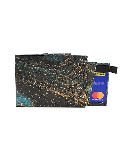 Paprcuts RFID Pro Portemonnaie | Kartenetui mit RFID Schutz für 12 Karten, Scheine & Münzen | Vegan | Wasserabweisend & Reißfest | Saphire Marble von Paprcuts