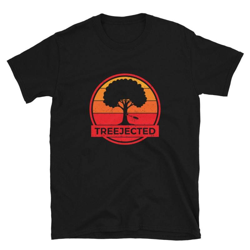 Disc Golf T-Shirt Herren Kurzarm Grafik Treejected Tree Ace Love Putt | Golfer Frisbee Papa Vatertagsgeschenk von ParNoneDesign