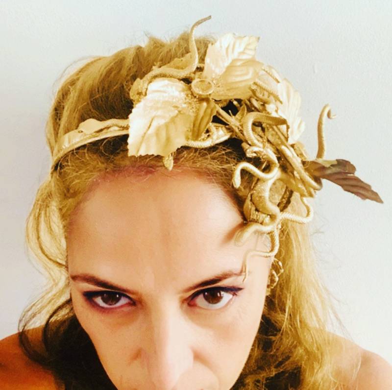 Medusa Blätter Gold Schlange Stirnband von ParaStyling