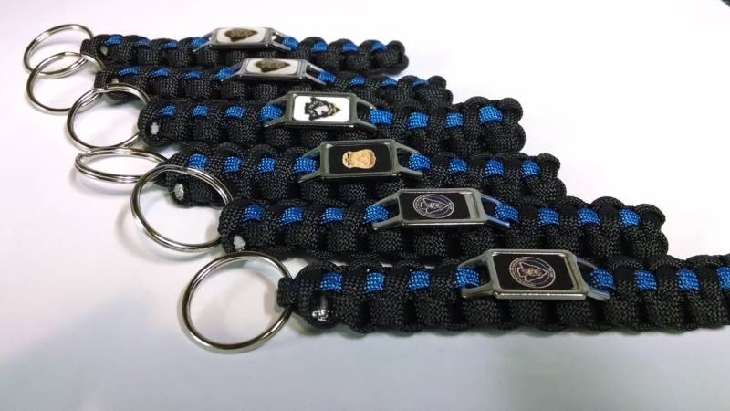 Gruppe Kaufen Von 10 Zehn Dünne Blau Silber Grün Polizei Abteilung Sheriffs Büro Korrekturen Öffentliche Sicherheit Pd Blaue Linie Paracord von Paracordsandmore