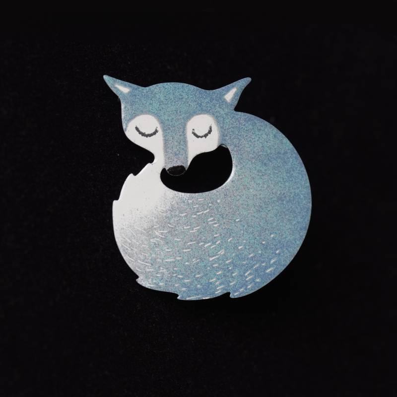 Graufuchs Brosche, Edelstahl, Emaillierte Wunderliche Pin, Fuchs Tier Schmuck, Emaille Abzeichen Graufuchs Brosche, Edelstahl, Emaillierte Wunderliche Pin, Fuchs Tier Schmuck, Emaille Abzeichen von ParadaJewelry