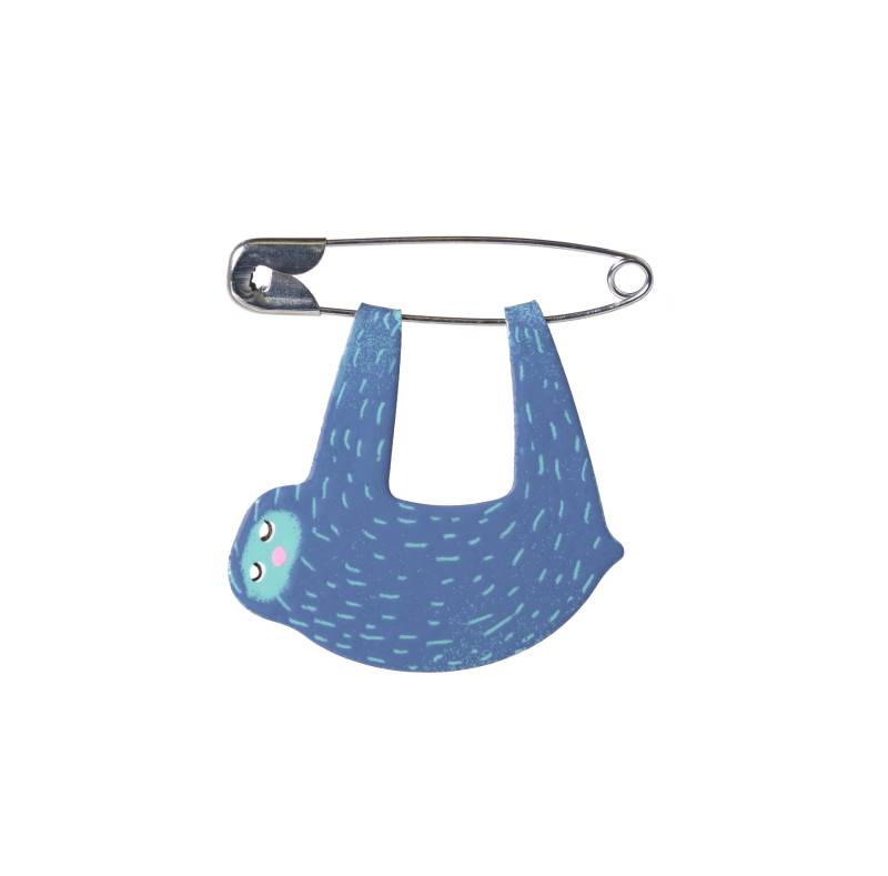 Handbemalte Faultier Brosche, Schmuck, Tier Pin, Emaille Wunderlicher Schrulliger Schmuck Handbemalte Faultier Brosche, Schmuck, Tier Pin, Emaille Wunderlicher Schrulliger Schmuck von ParadaJewelry