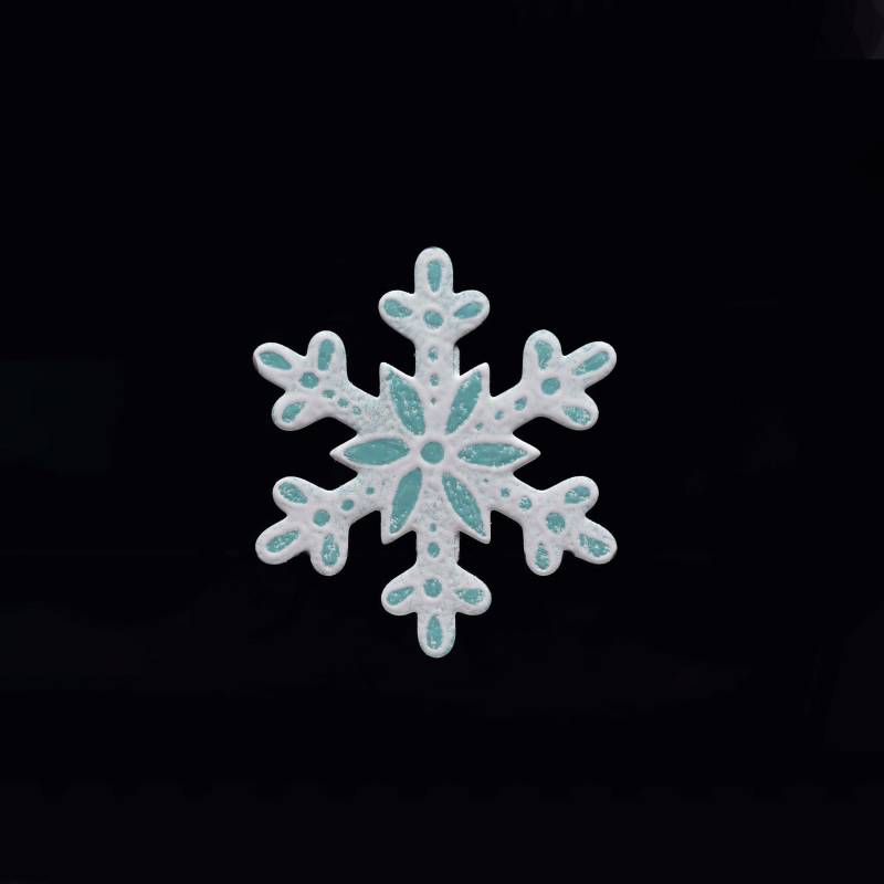 Weiße Schneeflocken Brosche Weiße Schneeflocken Brosche von ParadaJewelry