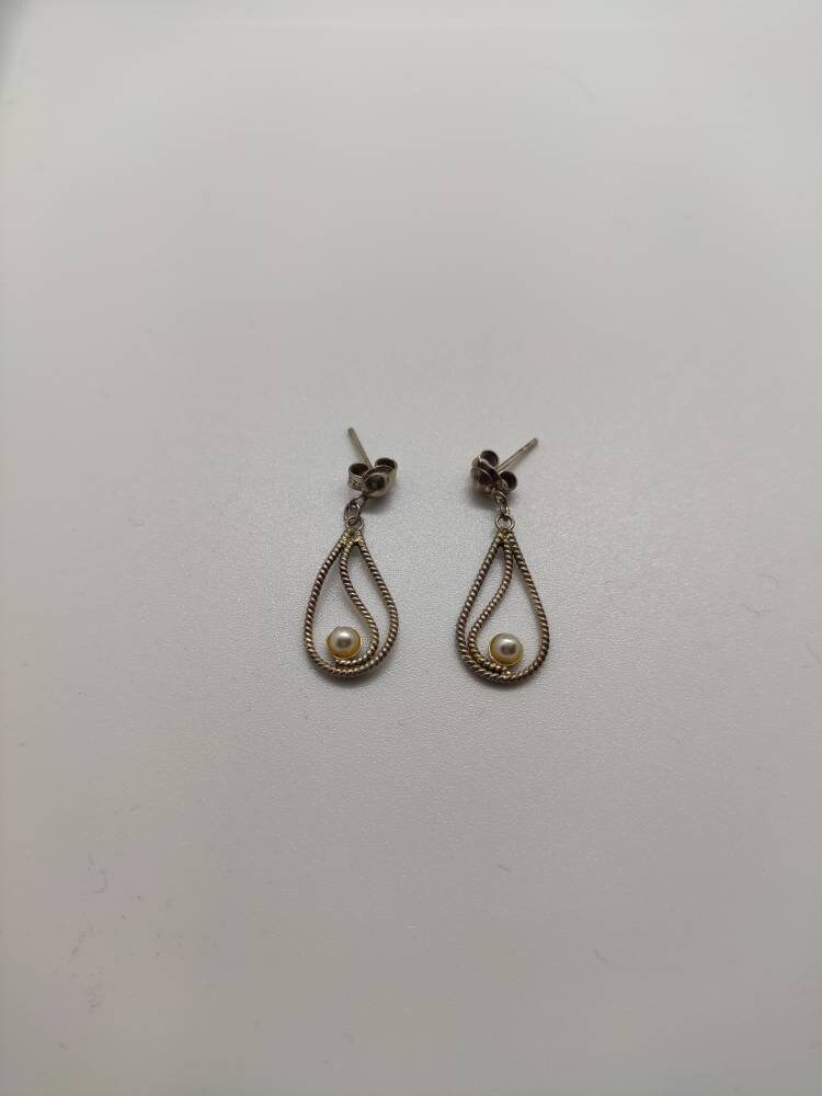 Vintage Silber Kronleuchter Ohrringe Vintage Silber Kronleuchter Ohrringe von ParadeGrandeVintage
