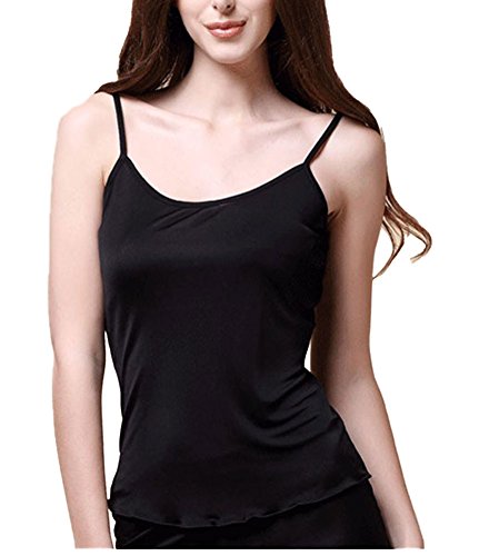 Paradies-Silk reiner Seide gestrickte Frauen Camisole Tank Top, Schwarz, M von Paradise Silk