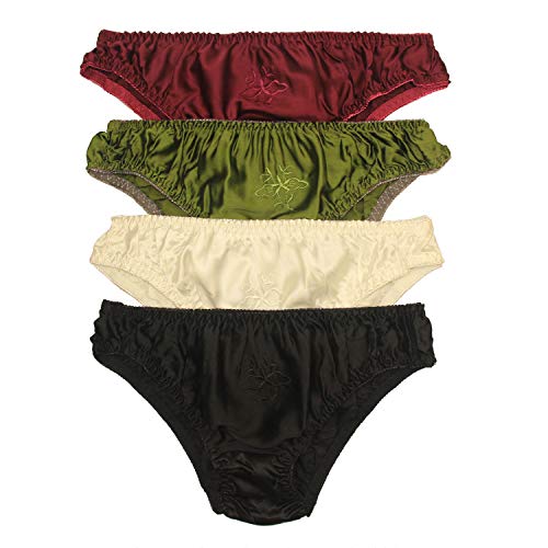 Paradise Silk Damen-Panty, Reine Seide, Sparpack (4 Stück) Gr. L, B von Paradise Silk