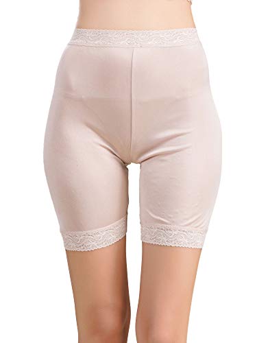 Paradise Silk Damen-Seidenstrick-Unterhose mit langen Beinen Gr. 42, beige von Paradise Silk