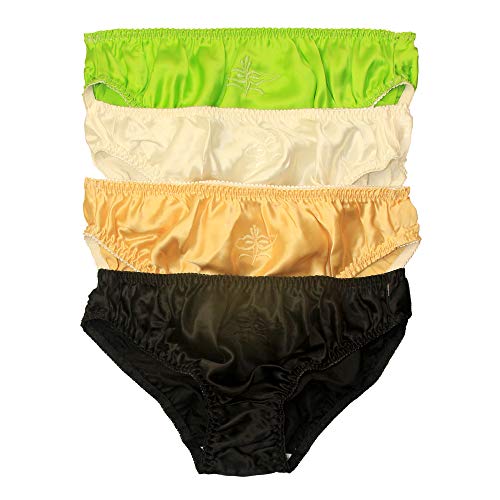 Paradise Silk Damen Slip aus Seide, 4 Paar in einem Sparpack, C, 42 von Paradise Silk