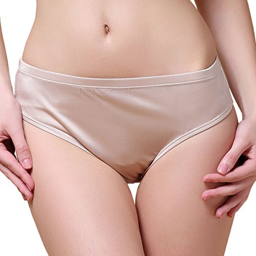 Paradise Silk Damen-Unterhose aus reiner Seide, beige, 38 von Paradise Silk