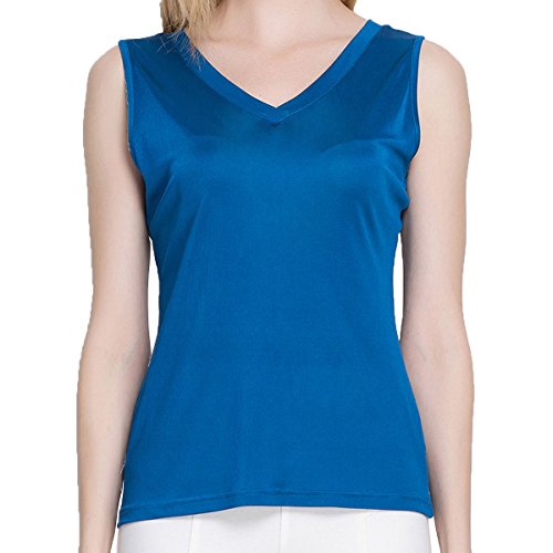 Paradise Silk Damen Top X-Small Gr. Large, dunkelblau von Paradise Silk