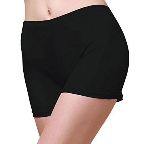 Paradise Silk Damen-Shorts aus reiner Seide, Boyshorts Gr. 42, Schwarz von Paradise Silk