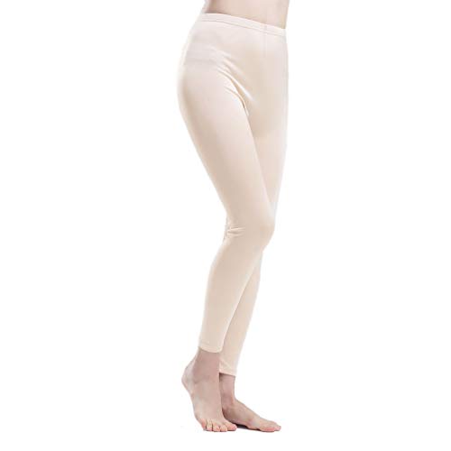 Paradise Silk Damenunterwäsche, reine Seide, lange Unterhose - Beige - Groß von Paradise Silk