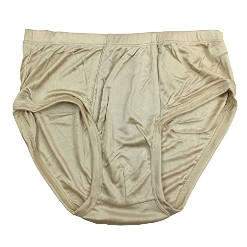 Paradise Silk Herren Slip aus reiner Seide, beige, XL von Paradise Silk