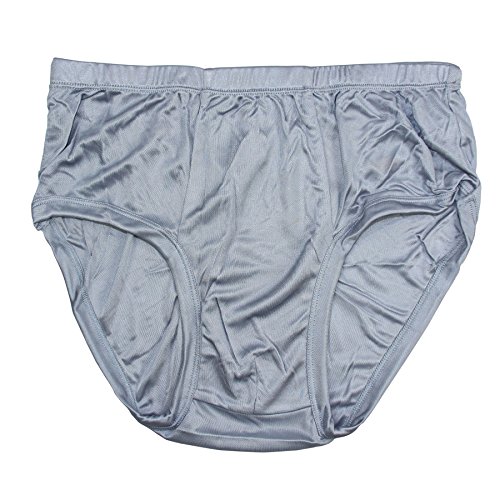 Paradise Silk Herren Slip aus reiner Seide, grau, XL von Paradise Silk