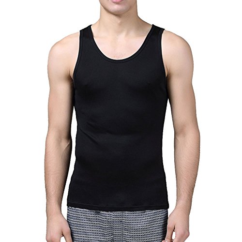 Paradise Silk Pure Silk Knit Herren Tank Top Solid US S M L, SKTT9501-USM-Bla, Schwarz, SKTT9501-USM-Bla M von Paradise Silk