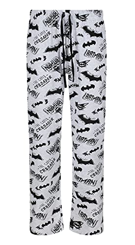 Herren Pyjamahose mit Charakteren von EX UK Store PJ Loungehose, M-XXL, 13 Designs, Fp 122 - Batman Crusader, L von Paradise