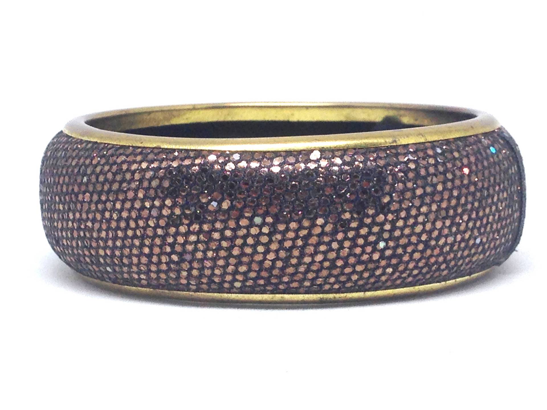 Atemberaubender Nachlass Ab Lila Gold Ton Armreif von ParadiseVintageJewel