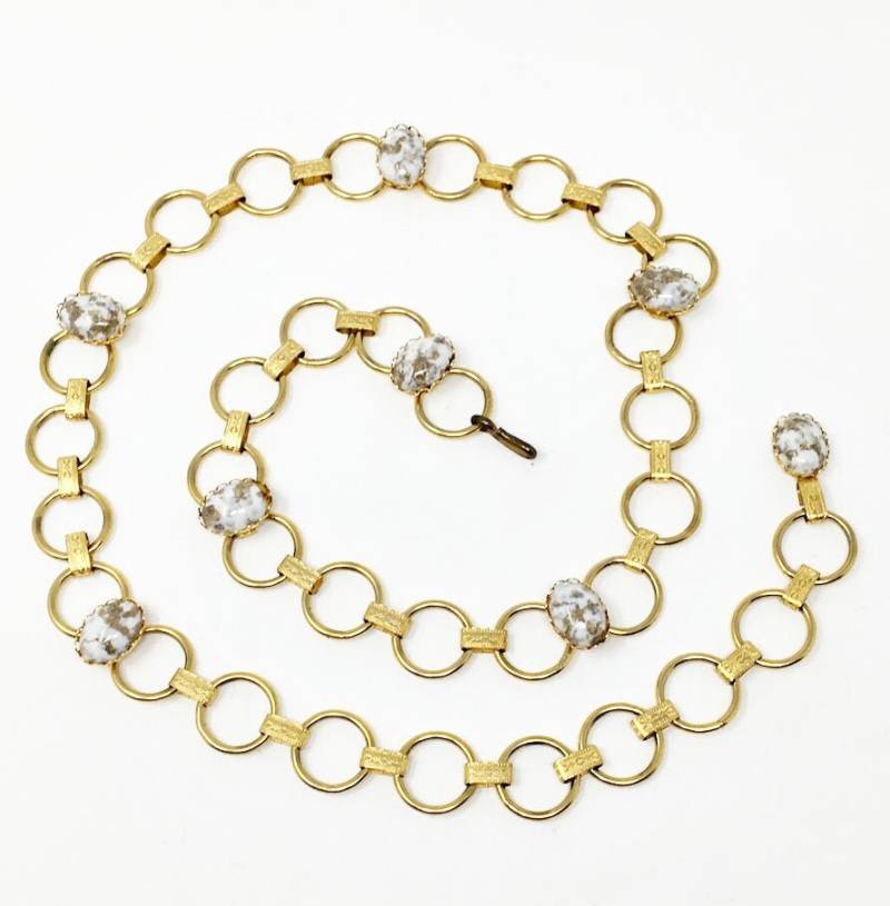 Vintage Gürtel Hoop Cabs Designed Gold Ton Wunderschöne von ParadiseVintageJewel