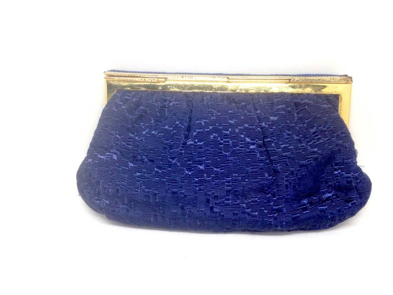 Vintage Whitting Und Davis Blaue Geldbörse Mit Gold-Ton-Verschluss von ParadiseVintageJewel