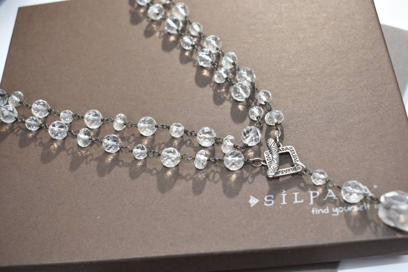 Silpada 925 Sterling Silber Glasnugget Toggle 35 in Lange Halskette von ParagonSilverCo