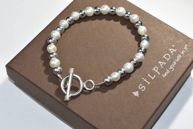 Silpada 925 Sterling Silber Süßwasser Perle Armband Knebelverschluss Hirsch Zu Finden von ParagonSilverCo