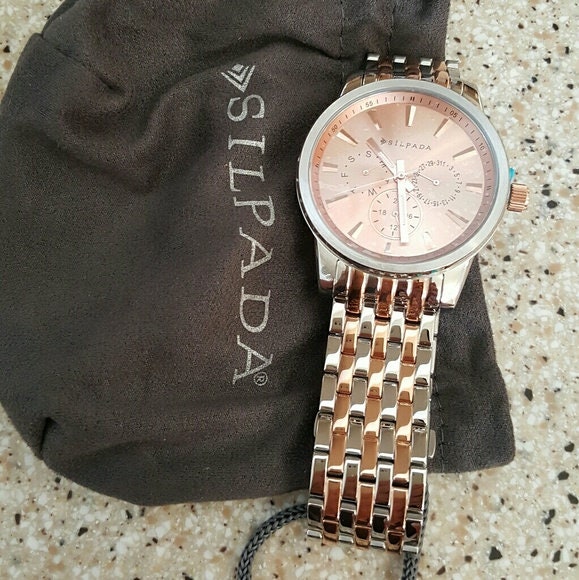 Silpada Edelstahl At First Blush Uhr Zwei Ton von ParagonSilverCo