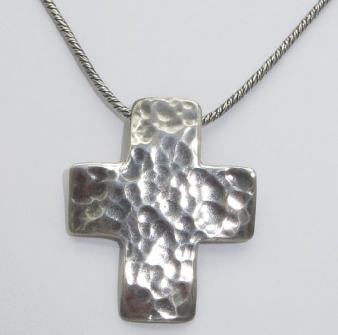 Silpada Oxidierter 925Er Sterlingsilber-Kreuzanhänger An Einer Gewebten Kettenhalskette N0732 Silpada Oxidierter 925Er Sterlingsilber-Kreuzanhänger An Einer Gewebten Kettenhalskette N0732 von ParagonSilverCo