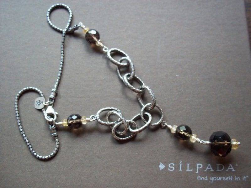 Silpada Rauchquarz Citrin 17 in Halskette Sterling Silber von ParagonSilverCo