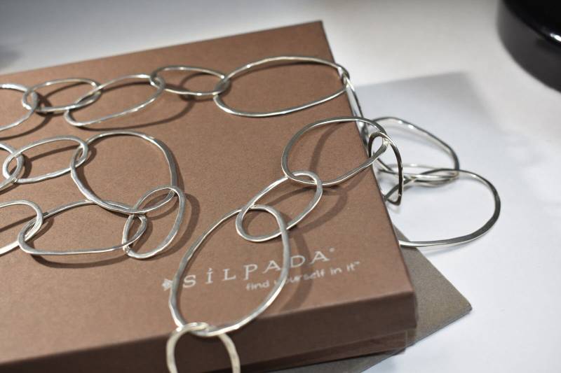 Silpada Sterling Silber Link 38" Lange"Sprudeln"Halskette von ParagonSilverCo