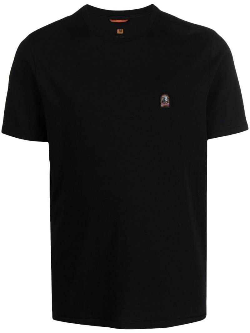 Parajumpers T-Shirt mit Logo-Patch - Schwarz von Parajumpers