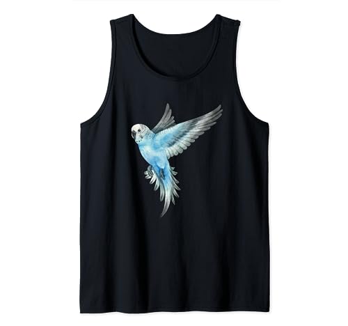 Fliegender Sittich Wellensittich Mama Papa Vogelliebhaber Geschenk Männer Frauen Junge Tank Top von Parakeet Owner Parakeet Budgie Lover Gift Items