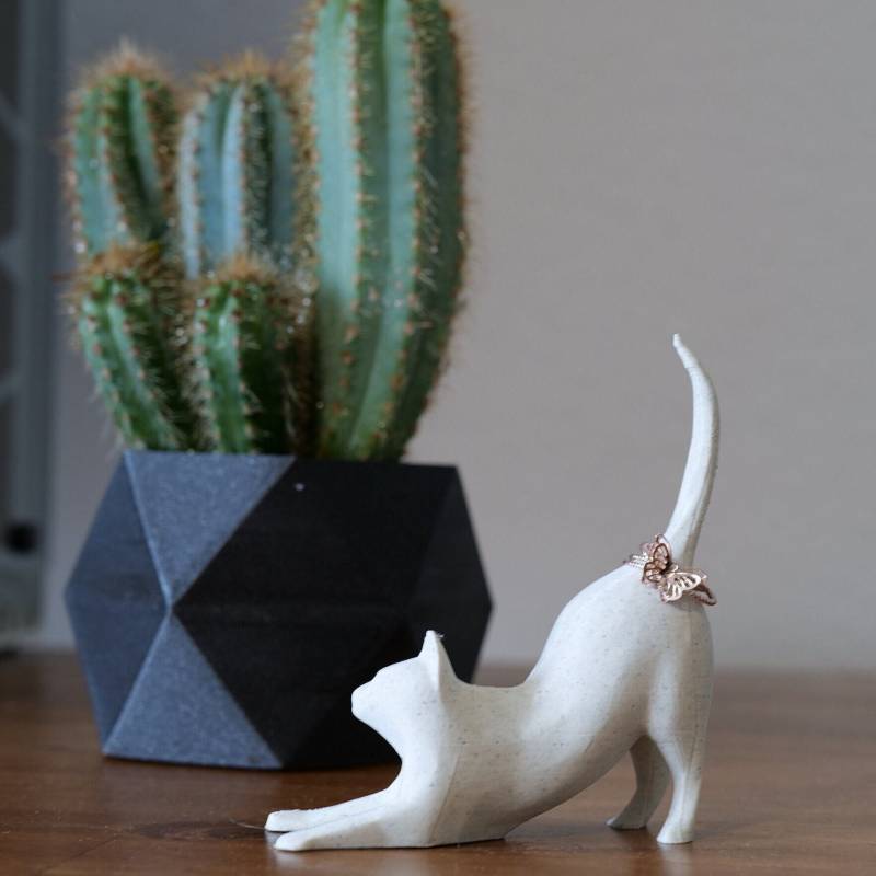 Adorable Cat Ring Holder - Cute Jewelry Organizer For Lovers von Paralyse3D