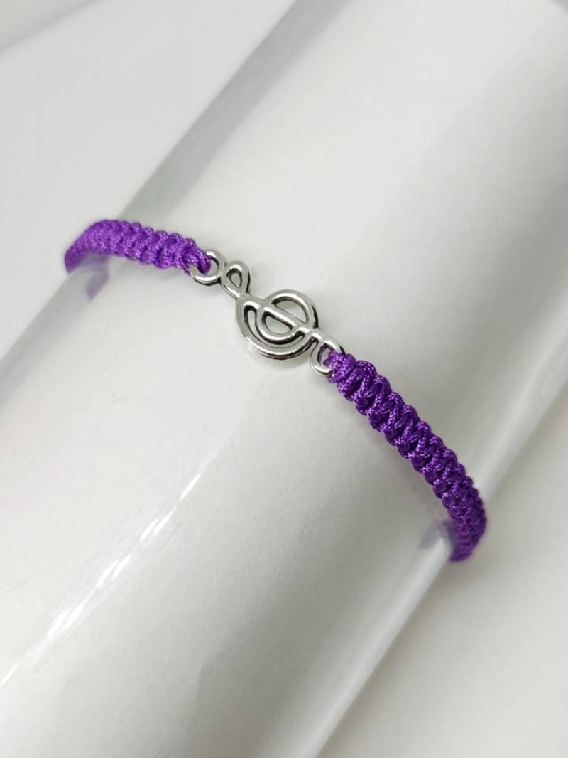 Armband Makramee Musiknote | Musik Schmuck Für Musiker Und Musikfans Silber Damen Aufmerksamkeit Mitbringsel von ParamigoAccessoires