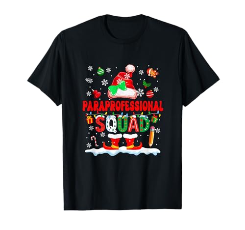 Paraprofessional Squad Frauen Job Weihnachten Weihnachtsmann Fliege T-Shirt Paraprofessional Squad Frauen Job Weihnachten Weihnachtsmann Fliege T-Shirt von Paraprofessional Christmas Costume