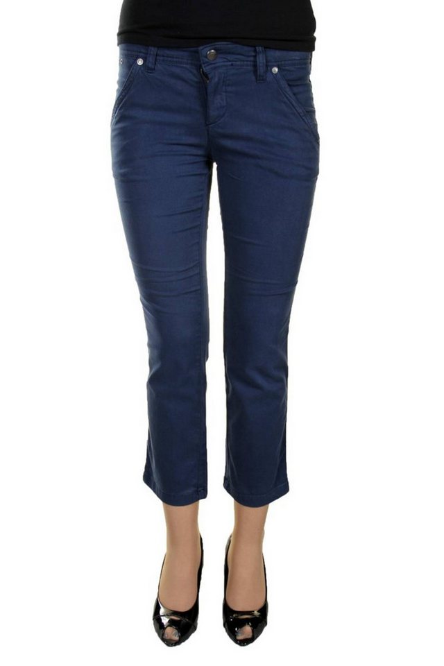 Parasuco 5-Pocket-Hose Damen Caprihose Blau mit 4 Taschen und Logo - Modern & Bequem von Parasuco