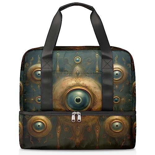 Eyes Astrology (01) Sporttasche für Damen, Reisetasche, Tragetasche mit Schuhfach, Wochenend-Übernachtungstasche, Tragetasche für Teenager, Mädchen, Jungen, Männer, Mehrfarbig von Pardick