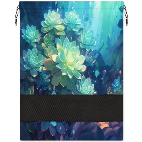 Lotus Night Sky Print Schuhtasche für Reisen, faltbar, Sport-Schuhaufbewahrung, Verpackung, Organizer, Golf, Fitnessstudio, Tanz, Spitzenschuhtaschen mit Reißverschluss, Unisex-Schuhbeutel für Damen von Pardick