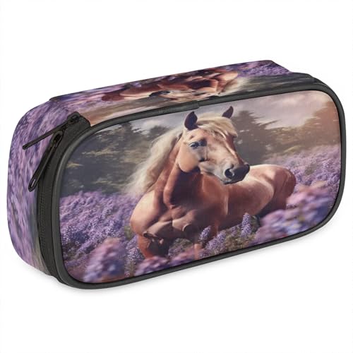 Pardick Federmäppchen, Lavendel, großes Fassungsvermögen, Federmäppchen, Münztasche, Schreibwaren-Organizer für Teenager, Schule von Pardick