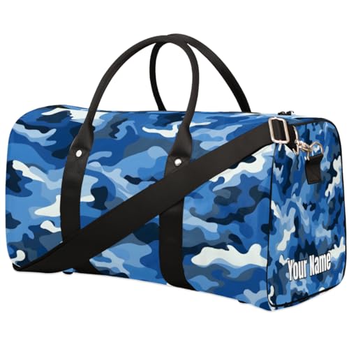 Sport-Tragetasche, Sporttasche, patriotisches Camouflage-Muster, individueller Name für Damen und Herren, wasserdichte Baseballtasche, faltbar, persönliche Gegenstände, Reisetasche für Wochenender, von Pardick