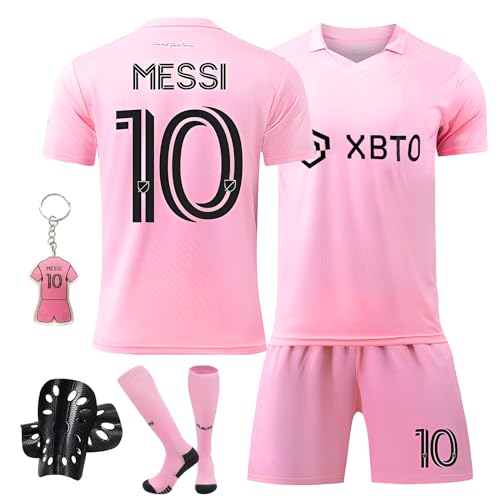 Pardofelis Trikot für Kinder Erwachsener, Fußball Trikot Heim/Auswärtstrikot, Outdoor Football Jersey Trikots, Fussball T-Shirt Shorts Socken und Knieschützer Set für Junge Herren Anzug (26, Rosa) von Pardofelis