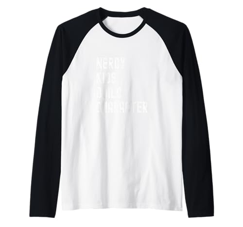 Nerdige Kinder Bauen Charakter Raglan von Parenthood