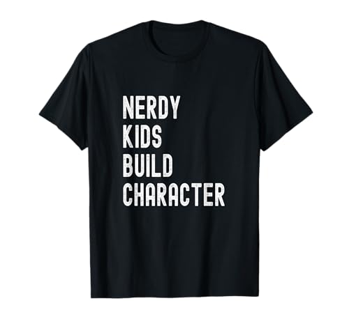 Nerdige Kinder Bauen Charakter T-Shirt Nerdige Kinder Bauen Charakter T-Shirt von Parenthood