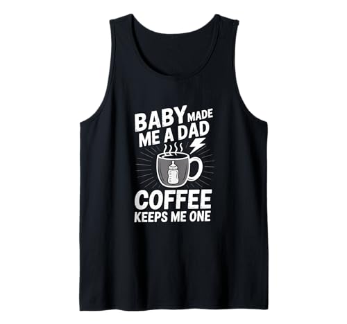 Herren Baby hat mir einen Papa gemacht Kaffee hält mich einen lustigen Papa Vatertag Tank Top Herren Baby hat mir einen Papa gemacht Kaffee hält mich einen lustigen Papa Vatertag Tank Top von Parenting Vibes