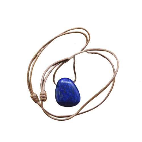 ParfCO Kristall Kette, Kristall-Halskette für Frauen, Naturstein, Lapislazuli-Anhänger, Halskette, Heilkristall, Handgefertigter Amulett-Schmuck für Frauen, Männer von ParfCO