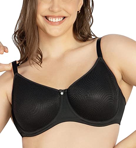 Parfait Damen Full Coverage Minimizer BH, Halbtransparent, Schwarz, 70H von Parfait