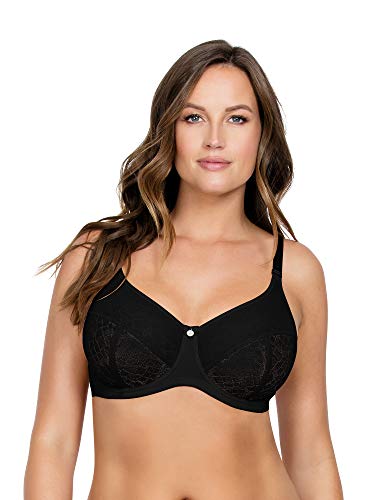 Parfait P5272 Damen Enora Minimizer BH, Halbdurchsichtig,Schwarz,75D von Parfait