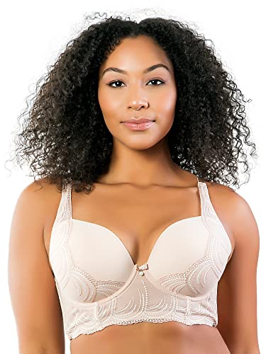 Parfait Pearl P6091 Damen Longline Plunge Vollbrust-BH,Cameo Rose,90C von Parfait